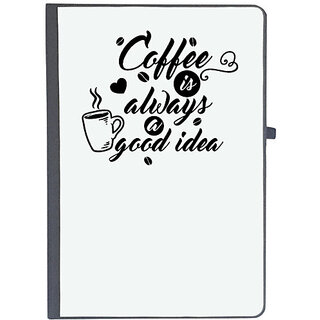                       UDNAG Ruled Notebook Diary 'Coffee | Coffee is always a good idea', [A5 80Pages 80GSM]                                              