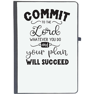                       UDNAG Ruled Notebook Diary 'Commit | Commit to the', [A5 80Pages 80GSM]                                              