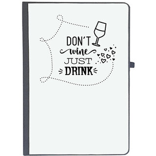                       UDNAG Ruled Notebook Diary 'Drinking | Dont wine', [A5 80Pages 80GSM]                                              