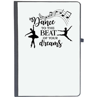                       UDNAG Ruled Notebook Diary 'Dancing | Dance to the beat of your dreams', [A5 80Pages 80GSM]                                              