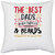 UDNAG White Polyester 'Father | The best dads have tattoos & beards' Pillow Cover [16 Inch X 16 Inch]