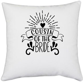                       UDNAG White Polyester 'cousin of' Pillow Cover [16 Inch X 16 Inch]                                              