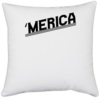                       UDNAG White Polyester '' Pillow Cover [16 Inch X 16 Inch]                                              