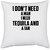 UDNAG White Polyester 'Tequila | I Don t Need A Man I Need Tequila And A Tan' Pillow Cover [16 Inch X 16 Inch]