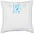 UDNAG White Polyester '| Little Day' Pillow Cover [16 Inch X 16 Inch]