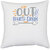 UDNAG White Polyester 'School | peace out fourth grade' Pillow Cover [16 Inch X 16 Inch]