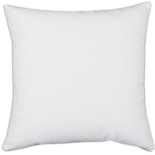                       UDNAG White Polyester '| tree hugger' Pillow Cover [16 Inch X 16 Inch]                                              