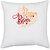 UDNAG White Polyester 'Father | Papa bea' Pillow Cover [16 Inch X 16 Inch]
