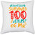 UDNAG White Polyester 'School | second Grade survived 100 days of me' Pillow Cover [16 Inch X 16 Inch]