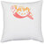 UDNAG White Polyester 'Swim | swim' Pillow Cover [16 Inch X 16 Inch]