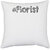UDNAG White Polyester '| florist' Pillow Cover [16 Inch X 16 Inch]