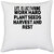UDNAG White Polyester 'Life, farming | life is like farming work hard' Pillow Cover [16 Inch X 16 Inch]