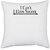 UDNAG White Polyester 'Soccer | i can not i have soccer' Pillow Cover [16 Inch X 16 Inch]