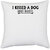 UDNAG White Polyester 'Dog | i kissed a dog and i like it' Pillow Cover [16 Inch X 16 Inch]