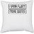 UDNAG White Polyester 'Movie Quotes | i speak fluent movie quotes' Pillow Cover [16 Inch X 16 Inch]