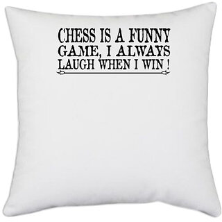 Buy UDNAG White Polyester Chess chess a funny Pillow Cover 16