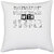 UDNAG White Polyester 'Stupid People | does not play well' Pillow Cover [16 Inch X 16 Inch]