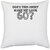 UDNAG White Polyester 'Shirt | does this shirt make me look 2' Pillow Cover [16 Inch X 16 Inch]
