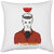 UDNAG White Polyester '| So your choice' Pillow Cover [16 Inch X 16 Inch]