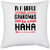 UDNAG White Polyester 'Grand Mother | IN A WORLD FULL OF GRANDMAS' Pillow Cover [16 Inch X 16 Inch]