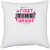 UDNAG White Polyester 'Couple | first time mommy' Pillow Cover [16 Inch X 16 Inch]