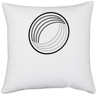                       UDNAG White Polyester 'Illustration | Drawing4' Pillow Cover [16 Inch X 16 Inch]                                              
