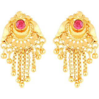                       Vighnaharta Allure Beautiful Earrings Shimmering Beautiful CZ Screw back Stud earring for Women and Girls  [VFJ1822ERG]                                              