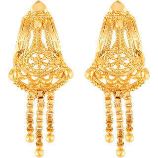                       Vighnaharta Elegant Twinkling Beautiful Gold Plated Screw back dangler studs Earring for Women and Girls   [VFJ1842ERG]                                              
