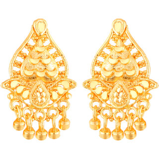                       Vighnaharta Elegant Twinkling Beautiful Gold Plated Screw back dangler studs Earring for Women and Girls   [VFJ1844ERG]                                              