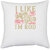 UDNAG White Polyester 'Hot Rod Car | I like to party I'm Rod' Pillow Cover [16 Inch X 16 Inch]