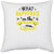 UDNAG White Polyester 'Girls trip | what happened on the cruise never happened!' Pillow Cover [16 Inch X 16 Inch]