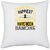 UDNAG White Polyester 'Dancing | Some of my happiest moments have been dancing0' Pillow Cover [16 Inch X 16 Inch]