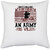 UDNAG White Polyester 'Military | The mass, whether it be a crowd or an army, is vile' Pillow Cover [16 Inch X 16 Inch]