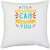 UDNAG White Polyester 'Running | The marathon can humble you' Pillow Cover [16 Inch X 16 Inch]