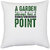 UDNAG White Polyester 'Gardening | A garden always has a point' Pillow Cover [16 Inch X 16 Inch]