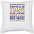 UDNAG White Polyester 'Stamp | Stamps in his lifetime' Pillow Cover [16 Inch X 16 Inch]