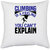 UDNAG White Polyester 'Climbing | Climbing is a feeling you cant explain' Pillow Cover [16 Inch X 16 Inch]