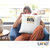 UDNAG White Polyester 'Walking | straight outta the walking' Pillow Cover [16 Inch X 16 Inch]