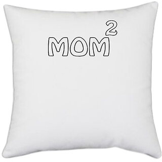                       UDNAG White Polyester 'Girl | real men make girls' Pillow Cover [16 Inch X 16 Inch]                                              