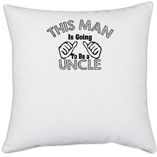                       UDNAG White Polyester 'Death | Skull20' Pillow Cover [16 Inch X 16 Inch]                                              