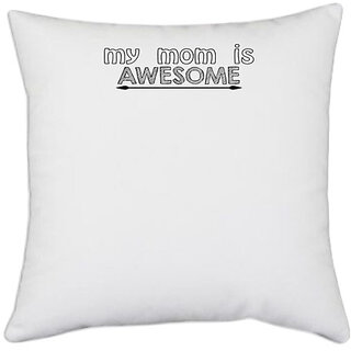                       UDNAG White Polyester 'Pregnancy | this girl is going to be a big sister' Pillow Cover [16 Inch X 16 Inch]                                              