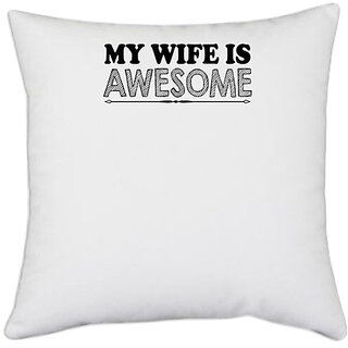                       UDNAG White Polyester 'Mother | this girl is going to be a mommyw' Pillow Cover [16 Inch X 16 Inch]                                              