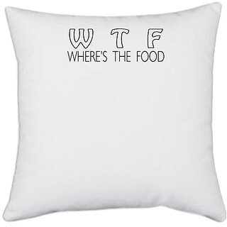                       UDNAG White Polyester 'Baseball | Football Helmet' Pillow Cover [16 Inch X 16 Inch]                                              