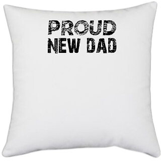                       UDNAG White Polyester 'Uncle | this man is going to be a uncle,j' Pillow Cover [16 Inch X 16 Inch]                                              
