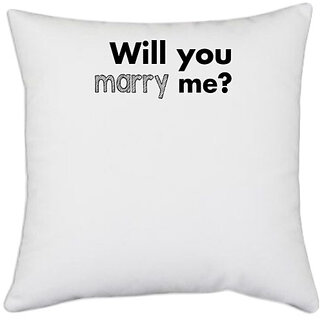                       UDNAG White Polyester 'Lady | Chinease lady' Pillow Cover [16 Inch X 16 Inch]                                              