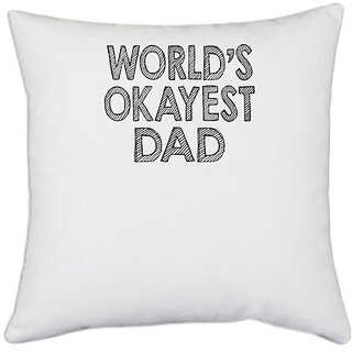                       UDNAG White Polyester 'Cuarenta | La vida' Pillow Cover [16 Inch X 16 Inch]                                              