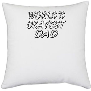                       UDNAG White Polyester 'Love | Faith hope love' Pillow Cover [16 Inch X 16 Inch]                                              