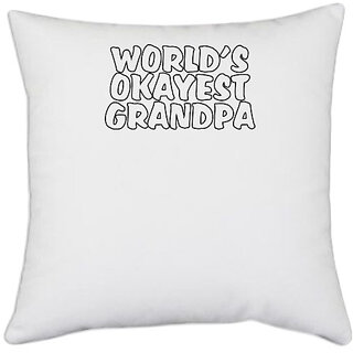                       UDNAG White Polyester 'Riding | Designed to riding performance' Pillow Cover [16 Inch X 16 Inch]                                              