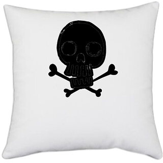                       UDNAG White Polyester 'Boy | Little boys are hero in disguise' Pillow Cover [16 Inch X 16 Inch]                                              