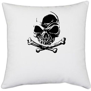                       UDNAG White Polyester 'Baby | She is more precious than jewels' Pillow Cover [16 Inch X 16 Inch]                                              